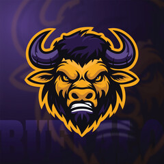 Buffalo mascot logo