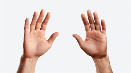 Hands Gestures 3D cartoon friendly funny style isolated