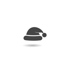 Santa Claus hat icon with shadow