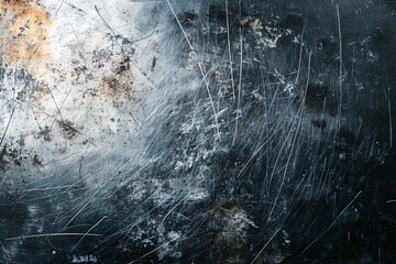 Scratched metal surface, metallic texture background