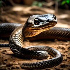 Fototapeta premium snake in the grass
