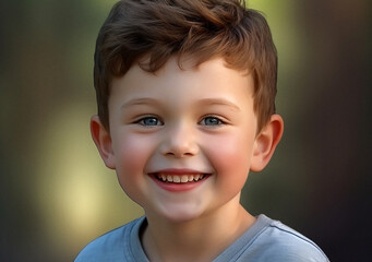 portrait of a smiling boy