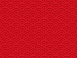 red circle pattern chinese new year style