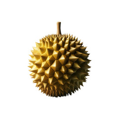 A durian fruit on a transparent background Ai generative