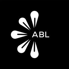 Naklejka premium ABL Letter logo design template vector. ABL Business abstract connection vector logo. ABL icon circle logotype. 