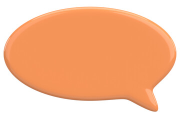 Speech Bubble. Text Box. 3D Illustration.