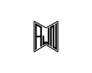 AJN logo design vector template