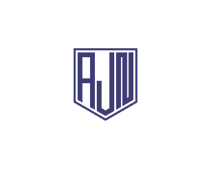 AJN logo design vector template