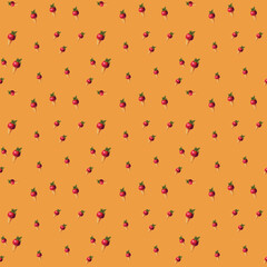 yummy, strawberry , ice cream with strawberry seamless  pattern design 