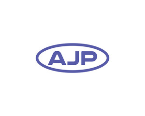 AJP logo design vector template