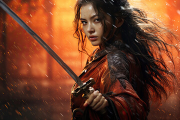 A female Samurai Warrior