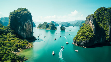 Amazing Natural Scenic Landscape James Bond Island, Landmark, Famous Landmark, Tourist Travel, Phuket, Thailand, Summer Vacation, Travel Destinations, Asia
