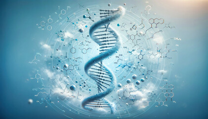 abstract background with dna