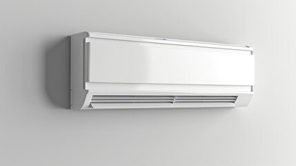 Sleek white air conditioner with vent, a perfect fit for a modern lifestyle.