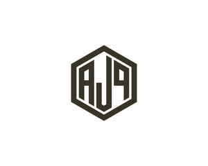AJQ Logo design vector template