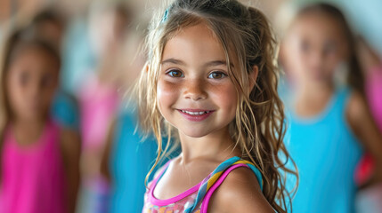 Children are engaged in dancing lessons.