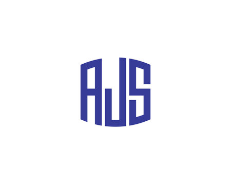 AJS logo design vector template