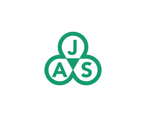 AJS logo design vector template