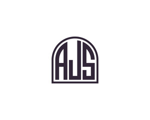 AJS logo design vector template