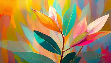 Fototapeta premium creative minimalist hand-painted wall decor