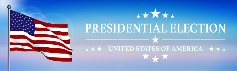 Fototapeta premium Presidential Election 2024 Background Banner