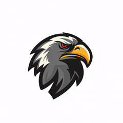 Flat logo illustration of Eagle