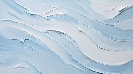 Obraz premium texture of an blue painting surface, in the style of light gray and white, sculpted, large canvas paintings, flowing forms, close-up, light gray