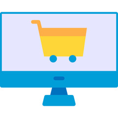 Online Shopping vector design icon.svg