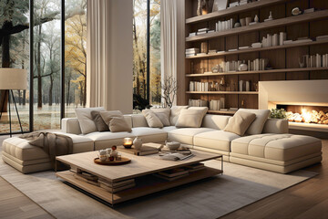 Discover the distinctive beauty of a room with a uniquely attractive and cozy interior.