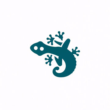 Flat logo illustration of Gecko