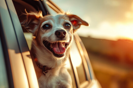 Blissful Barkmobile Journey: Dog's Pure Ecstasy