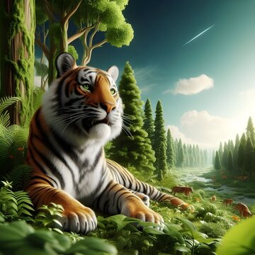 Photo of a Tiger in the jungle