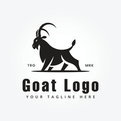 mountain goat logo vector illustration design
