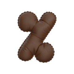 3D leather balloon Percentage % Sign