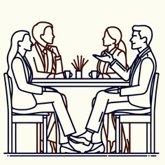 An illustration design showcasing a business concept in vector format.