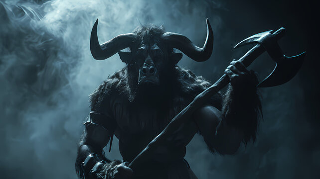 Minotaur. Fierce Creature of Greek Mythology
