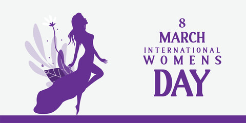 Happy Women's day greeting background