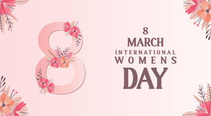 Happy Women's day greeting background