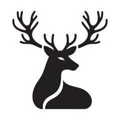 Luminous Forest Ballet: Deer Silhouette Collection Dancing in the Luminous Ballet of Moonlit Woodlands - Deer Illustration - Deer Vector
