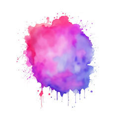 Watercolor paint splashes