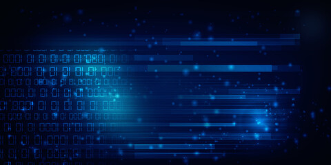 2d illustration Abstract futuristic electronic circuit technology background