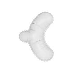 3d illustration white matt balloon 