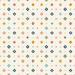 Boy Scout badges seamless pattern. Gift wrapping, wallpaper, background. National Boy Scout Day