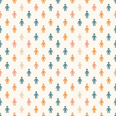 Sibling pride symbols seamless pattern. Gift wrapping, wallpaper, background. National Siblings Day