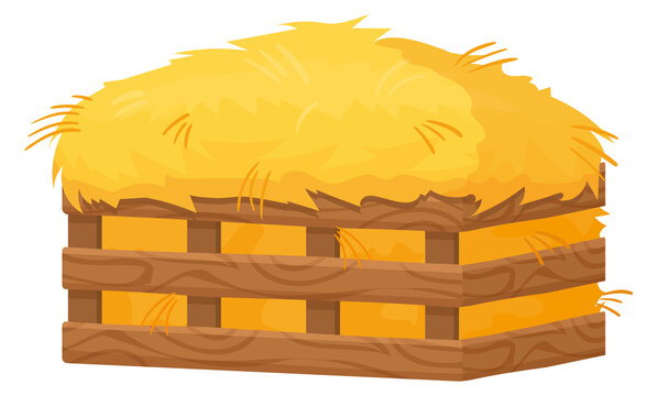 recommend clip art: Hay feeder. Wooden box for dry grass storage