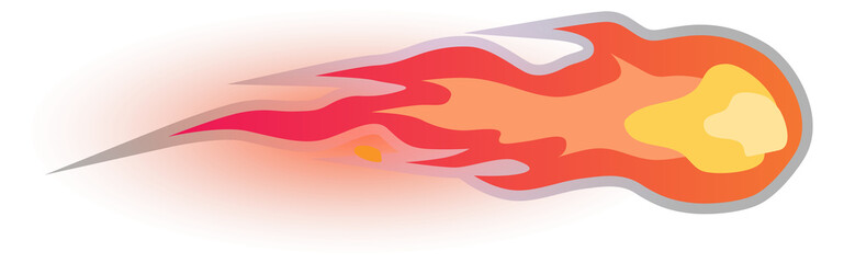 Fire blast effect. Burning flame ball explosion