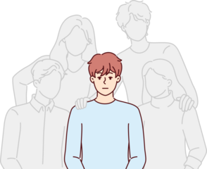 Woman is engaged in business digitalization and points to word online, recommending use internet technologies. Girl specialist in digitalization company suggests abandoning offline promotion methods