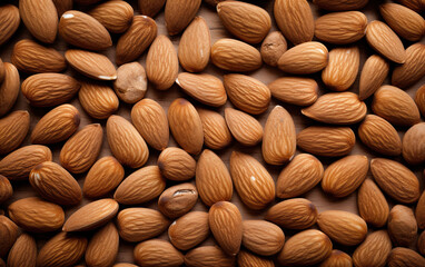 Top view almonds texture