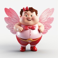 funny ridiculous fat man in love valentine's day. Love. Cupid,