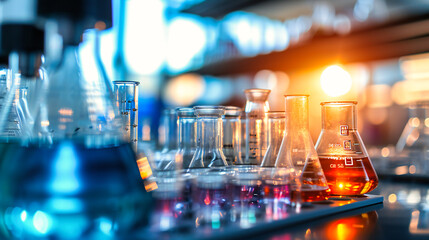 Advancements in Biotechnology: Scientists Conducting Chemical Experiments in a Modern Lab
